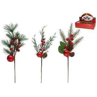 PICK XMAS VORKUTA ROJA 3 STD 32 CM