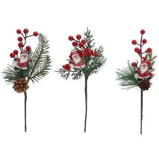 VARA SANTA C/BAYAS ROJAS 50 CM