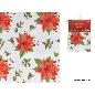 MANTEL C/POINSETTIAS ROJAS 152X213 CM