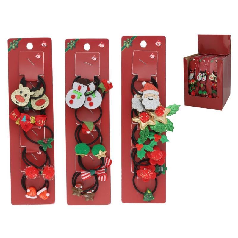 S/5 COLETERO FIGURAS NAVIDAD 4 CM 3 SURT