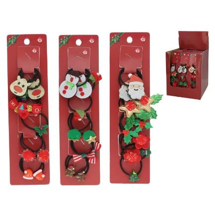 S/5 COLETERO FIGURAS NAVIDAD 4 CM 3 SURT