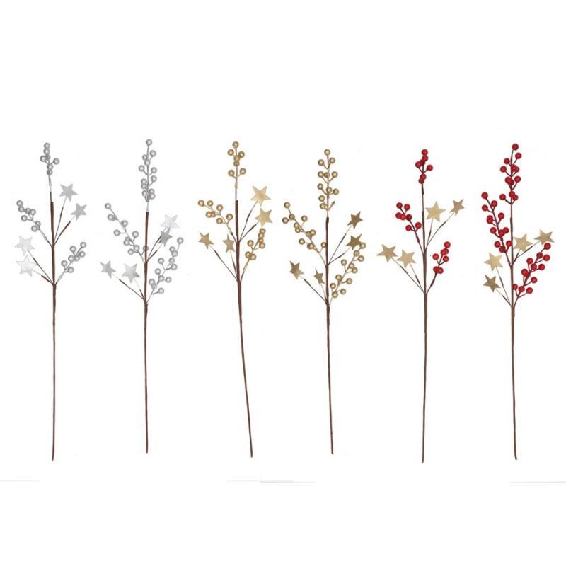 VARA BAYAS Y ESTRELLAS 60 CM 3 STD
