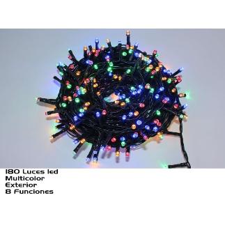 GUIRNALDA EXT 180 LEDS MULTICOLOR 8 FUNC