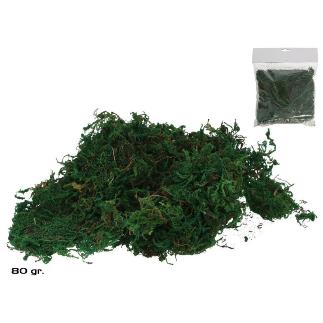 BOLSA MUSGO DECORACION VERDE 80G