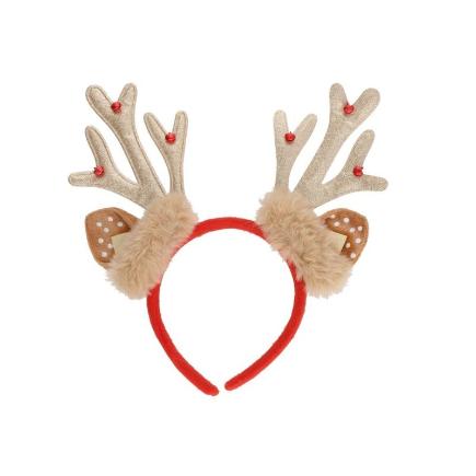 DIADEMA XMAS OREJAS RENO C/6 CASCABELES