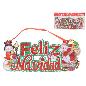 COLGANTE CARTEL C/10 LEDS XMAS POUSHY