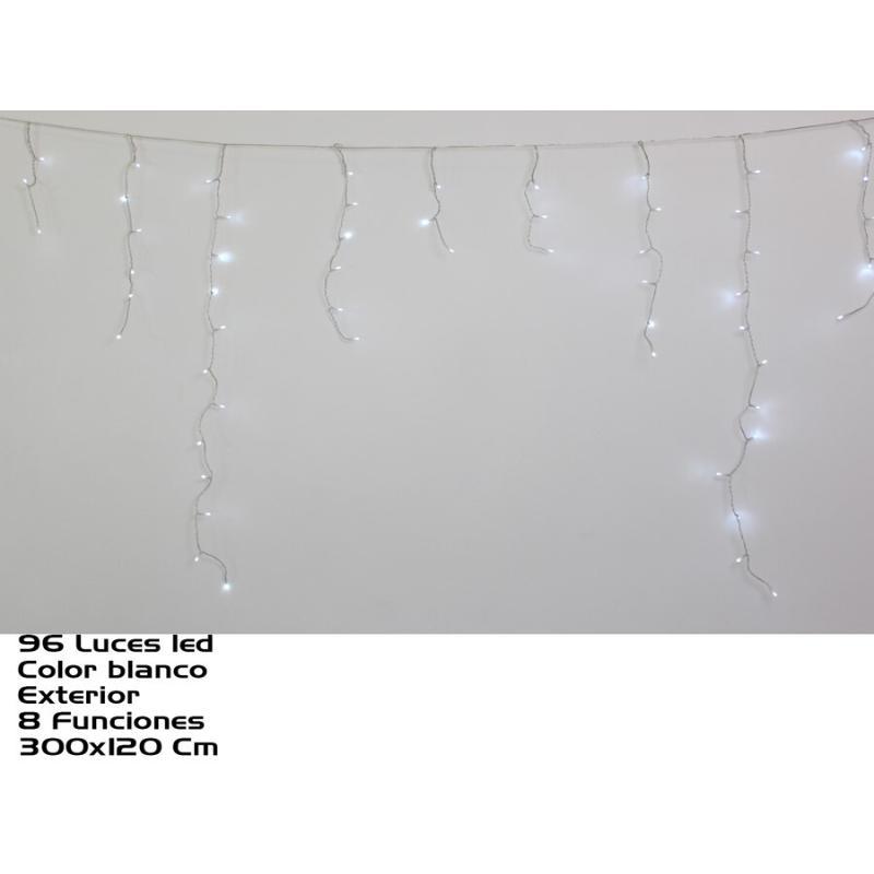 CORTINA EXT 96 LEDS FRIA 8 FUNC 300X120 CM