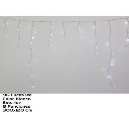 CORTINA EXT 96 LEDS FRIA 8 FUNC 300X120 CM