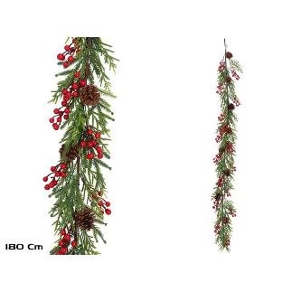 GUIRNALDA POLYSA 180 CM ROJO/NATU
