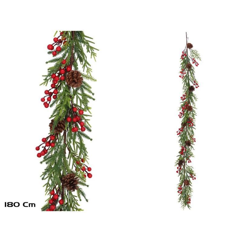 GUIRNALDA POLYSA 180 CM ROJO/NATU