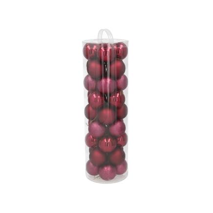 S/36 BOLAS ALICE 6 CM BURDEOS