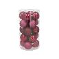 S/20 BOLAS ALICE 8 CM BURDEOS