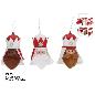 CABEZA REYES MAGOS ROJO LED COLGANTE 3 SRT