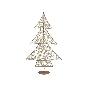 ARBOL XMAS C/30 LUCES 27.5X45 CM DORADO