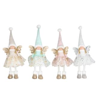 ANGEL DECORADO NORA 8 LED 4 SRT 24X14X69 CM