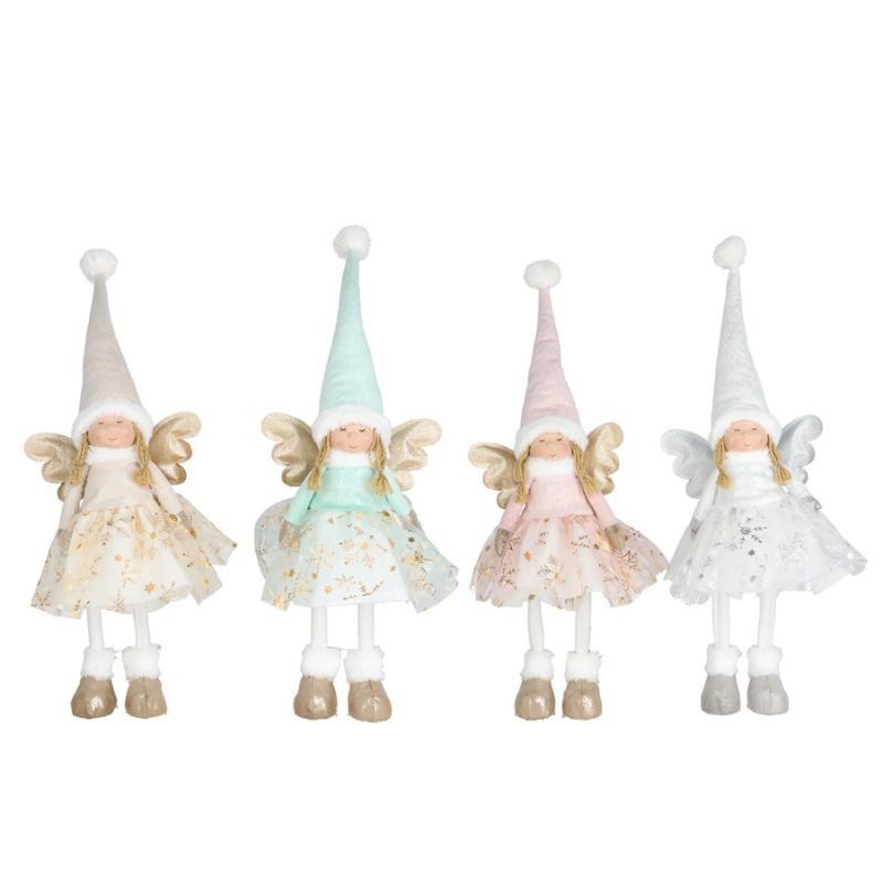 ANGEL DECORADO NORA 8 LED 4 SRT 24X14X69 CM