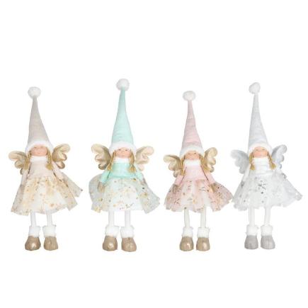 ANGEL DECORADO NORA 8 LED 4 SRT 24X14X69 CM