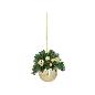 BOLA DE METAL PVC DORADO 150 MM DECORADA