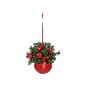 ESFERA PVC 150 MM METAL ROJO DECORADA