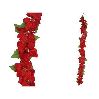 GUIRNALDA POINSETIA ROJA RUBY 180 CM