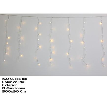 CORTINA EXT 160 LEDS CALIDA 8 FUNC 500 CM