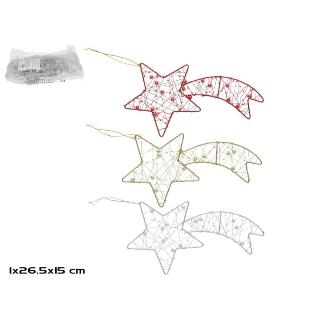 ESTRELLA COLGANTE STARY 15X28 CM 3 SURT