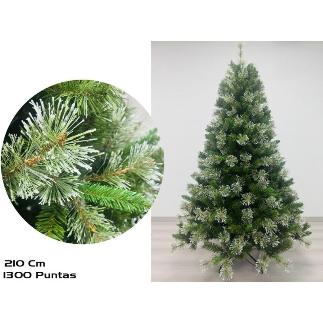 PINO NAVIDAD NEVADO 210 CM 1300 PUNTAS