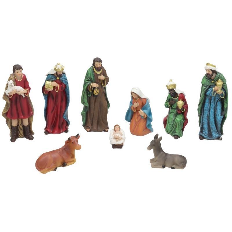 SET 9 FIGURAS NATIVIDAD 25 CM