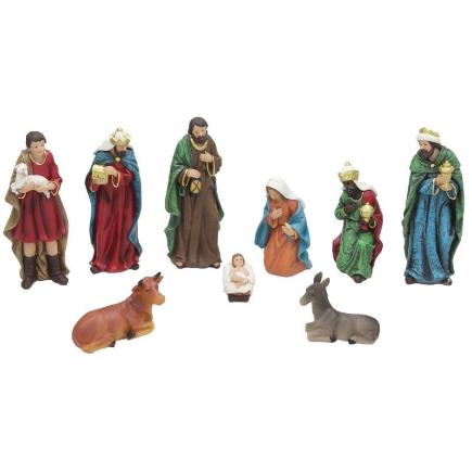 SET 9 FIGURAS NATIVIDAD 25 CM