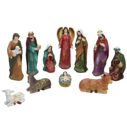 SET 11 FIGURAS NATIVIDAD 29.5 CM