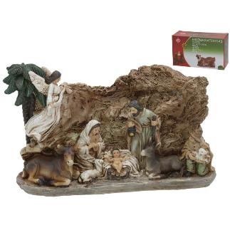 ESCENA NATIVIDAD 19.3X8X11.5 CM