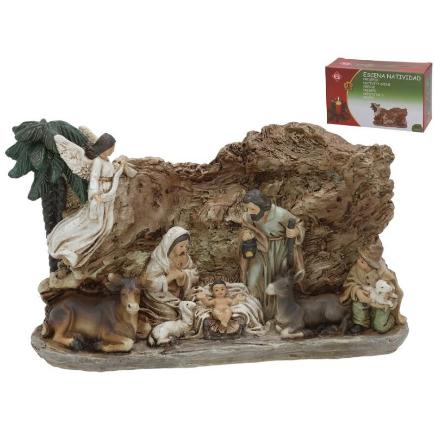 ESCENA NATIVIDAD 19.3X8X11.5 CM
