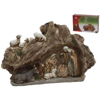 ESCENA NATIVIDAD 23.5X7X14.5 CM