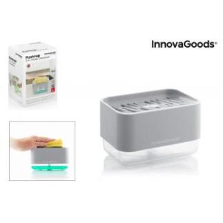 DISPENSADOR DE JABON 2 EN 1 PARA FREGADERO
