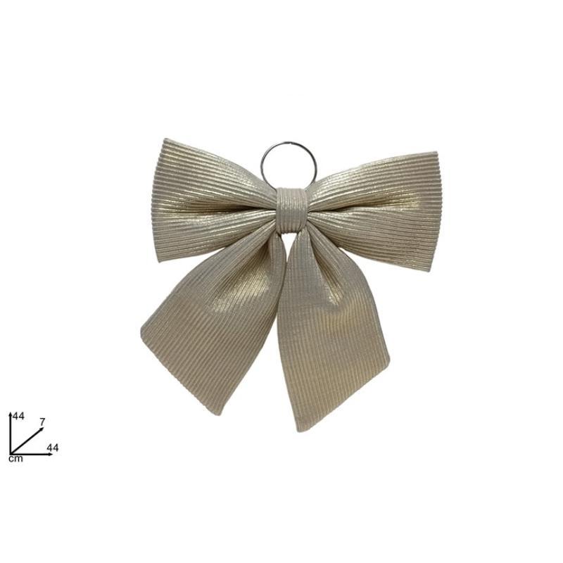 LAZO 44 CM TELA RAYAS BEIGE HJ2024-075H