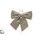 LAZO 44 CM TELA RAYAS BEIGE HJ2024-075H