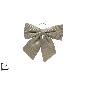 LAZO 34 CM TELA RAYAS BEIGE HJ2024-075H