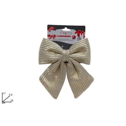 LAZO 16 CM TELA RAYAS BEIGE HJ2024-075H