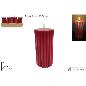 VELA ROJA LED 7.5X15 CM EN EXHIBICION