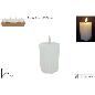 VELA BLANCA LED 7.5X10 CM EN EXHIBICION