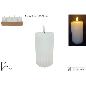 VELA BLANCA LED 7.5X12.5 CM EN EXHIBICION