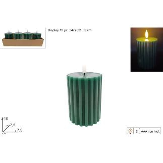 VELA VERDE LED 7.5X10 EN EXHIBICION