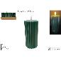 VELA VERDE LED 7.5X15 CM EN EXHIBICION