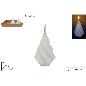 VELA ARBOL BLANCA LED EN EXIHIBICION