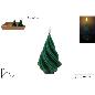 VELA ARBOL VERDE LED EN EXIHIBICION
