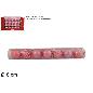 BOLAS 7PZ 8CM. TUBO ROSA