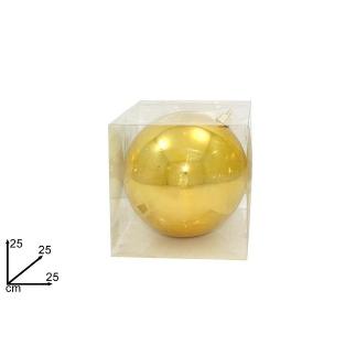 BOLA 25 CM BOX PVC LUCIDA ORO