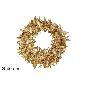 CORONA DE PUERTA 40 CM HOJAS DORADAS BRILLANTES