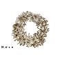 CORONA DE PUERTA 40 CM HOJAS CHAMPAN BRILLANTES
