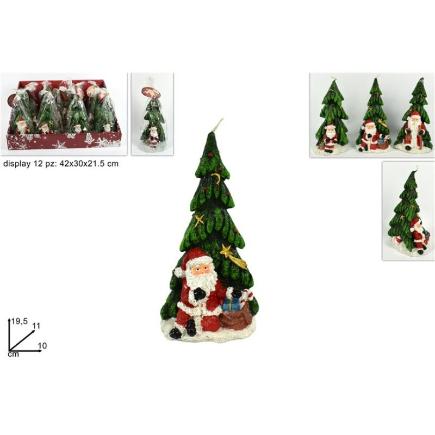 VELA ARBOL CON PAPA NOEL IN DISPLAY